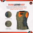 thumbnail image 2 of Daniel Smart XS to 3XL Black/Brown Women Leather Vest Premium Leather Vest for Biker Ladies - Side Laces, 2 of 7