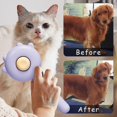 thumbnail image 5 of Peine mágico para mascotas, 2023 nuevo cepillo limpiador de pelo para mascotas, cepillo de aseo para gatos, peine rebanador de autolimpieza, cepillos de masaje para mascotas largos y cortos (hy), 5 of 5