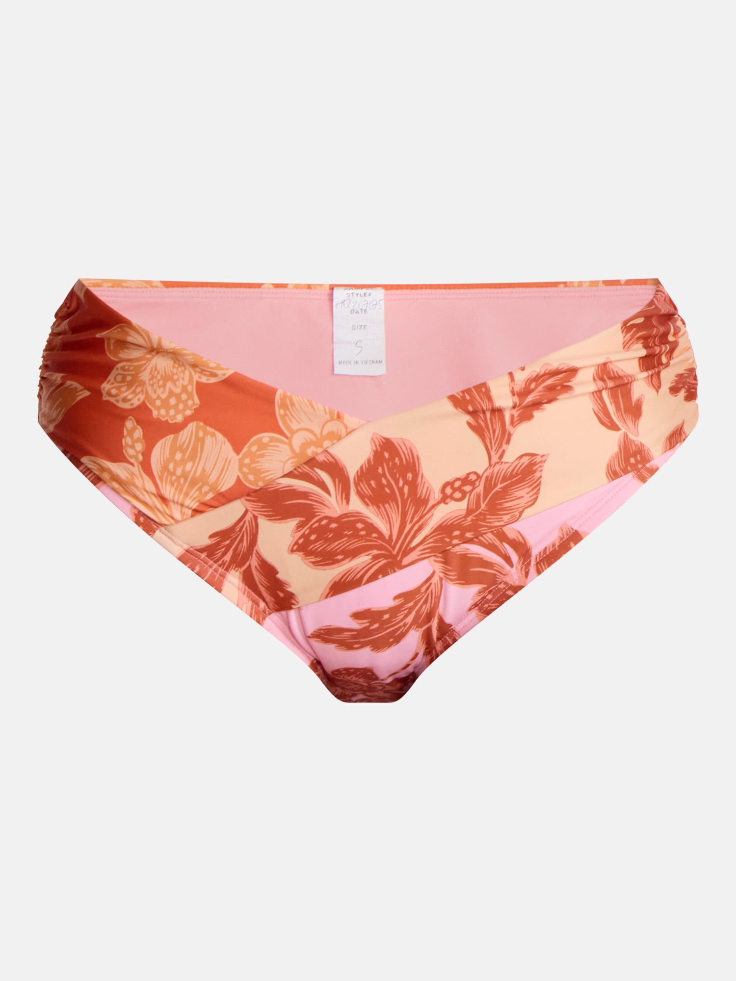 Time and Tru Women's V-Front Low Rise Bikini Bottoms, Sizes XS-XL