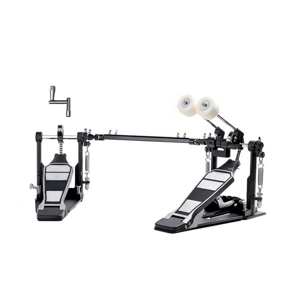 Vaisoeny Double Bass Drum Pedal, Single Chain Double Bass Pedal, Double Kick Pedal for Bass Drum，Drum Set Kit and Electronic Drums (V-FK15)