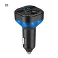 thumbnail image 3 of relayinert Fast Charger USB Car Charger FM Transmitter Hands-free Bluetooth Over-current And Over-voltage C1, 3 of 6
