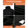 thumbnail image 5 of Venustas Fleece Heated Vest for Men with Battery Pack – Soft Lightweight Heated Clothing for Winter Outdoor, 5 of 15