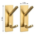 thumbnail image 4 of LNJBABAO 5 Pcs Brushed Gold Wall Hooks for Hanging Coats Hat Towel, 4 of 7