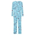 thumbnail image 4 of Tnhcen Womens Pajama Set Cotton Long Sleeve Pjs Two Piece Sleepwear With Pockets, 4 of 5