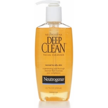Neutrogena Deep Clean Facial Cleanser, Normal to Oily Skin 6.70 oz (Pack of 4)