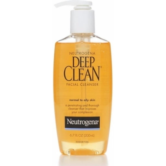 Neutrogena Deep Clean Facial Cleanser, Normal to Oily Skin 6.70 oz (Pack of 4)