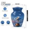thumbnail image 2 of Gramophone Keepsake Memorial Urns For Adult Male - Blue Cremation Urn For Ashes For Women - Miniature Decorative Urn For Mom - Mini Urns For Human Ashes For Memorial Gift - 3 Inch, 2 of 7