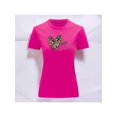 thumbnail image 1 of Playera Blusa Con Estampado De Corazon My Kernel Animal Print Ropa Para Mujer Color Fucsia Talla Chica Marca Emil SaEs, 1 of 4