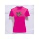 thumbnail image 1 of Playera Blusa Con Estampado De Corazon My Kernel Animal Print Ropa Para Mujer Color Fucsia Talla Grande Marca Emil SaEs, 1 of 4