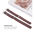 thumbnail image 2 of One piece Watch Band 24mm Slip Through Nylon Watch Strap for Men and Women, Single Layer Canvas Watchband, Red Khaki, 2 of 5