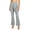 #0246-Gray, variant on Pounoo Women's Pants High Waist Wrap Tie Knot Trousers Casual Night Out Flared Leg Slim Fit Stretchy Comfort Bottoms Gift