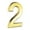 C, variant on RKZDSR 3" Glass Plastic Golden Easy Installation Door House Number