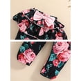 thumbnail image 2 of Dooleck Infant Baby Girls Clothes Mommy's Little Girl Newborn Outfit Clothing Ruffle Romper Floral Pant, 2 of 7