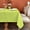 Apple Green, variant on MEANMOY Brown 210GSM Water & Stain Resistant Square Tablecloth, 54 x 54 inch Rectangle Table Cloth in Wrinkle Free Washable Wipe Clean Polyester