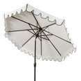 thumbnail image 5 of Safavieh Venice 9' Market Crank Tilt Patio Umbrella, White/Black, 5 of 7