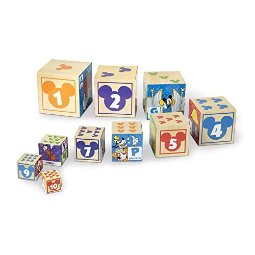 melissa & doug mickey mouse & friends nesting & stacking blocks baby toy