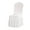 White, variant on BingTong Dining Room Chair Covers, Stretch Parsons Slipcovers With Skirt Super Fit Spandex Chair Seat Protector Cover for Dining Room, Hotel, Ceremony 16*16*37In 1pcs Gray