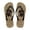 Brown Dachshund Leopard, variant on Womens English Bulldog Flip Flops Non-Slip Rubber Sole Soft Beach Sandals for Woman Daily Walking