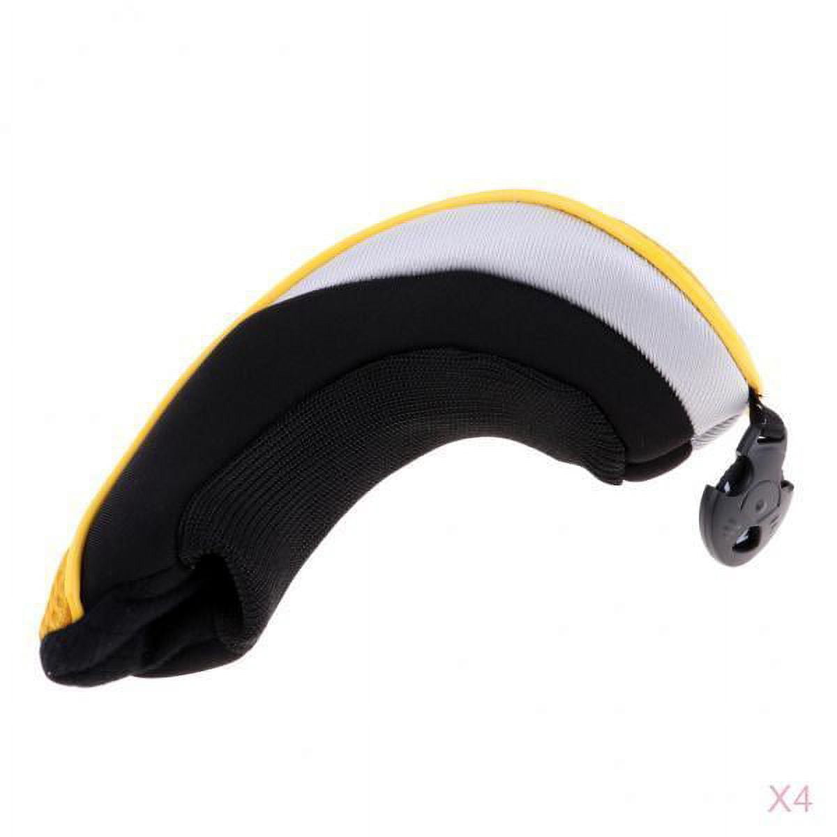 Axioma 4 Pieces Golf Hybrid UT Club Head Cover Headcover with Number Tag Yellow