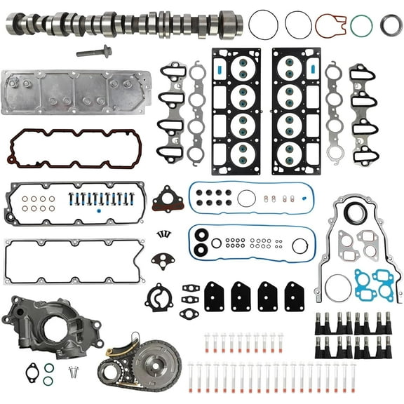 5.3L NON AFM DOD Disable Camshaft Lifters Kit w/MLS Oil Pump & Timing Chain Kit For Chevrolet GMC 5.3L 07-13