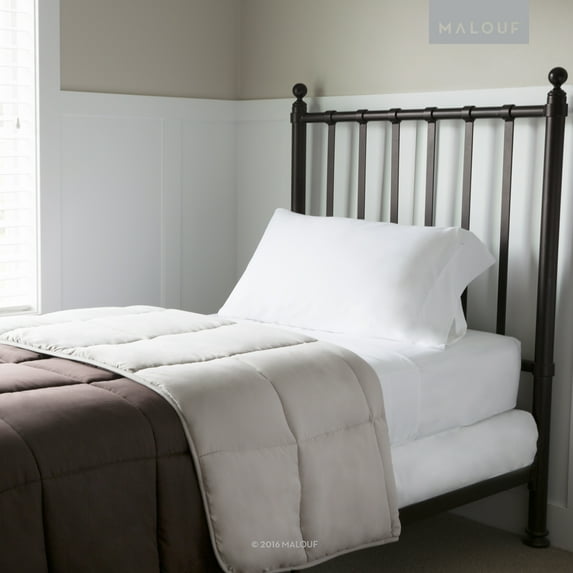 Woven Reversible Bed In a Bag Bedding Set - King - Driftwood/Coffee