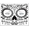 thumbnail image 1 of Day Of The Dead Face Tattoo Stickers Personality Masquerade Funny Makeup Stickers, 1 of 3