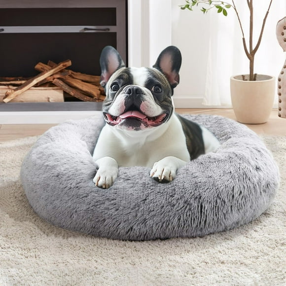 Cama para mascotas JOLLYVOGUE, pequeño y relajante, con forma de rosquilla, para perros y gatos