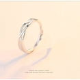 thumbnail image 4 of anillo de compromiso de pareja ajustable para su amor y para ella lindo y cómodo plata Sincero Electrónica, 4 of 5