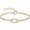 Gold, variant on Stainless Steel Infinity Knot Chain Style Bracelet