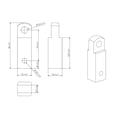 thumbnail image 4 of 13000 Lbs 2 Inch Shackle Hitch Receiver Aluminum Alloy Solid Trailer Arm Ball Hook Hook Fast Off-road Vehicle Modified Rear Bar Motorboat Traction Connector ,Corrosion Resistance, 4 of 7