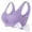 Purple, variant on COMVALUE Anti-Sagging Sports Bras for Women Seamless Wirefree Plus Size High Support Yoga Bra (White, S)