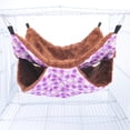 thumbnail image 4 of de hamaca colgante de  de doble capa, cama oscilante para mascotas con jaula cálida para Conejo morado Gloria Cama hamaca de hámster, 4 of 9
