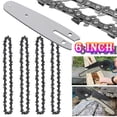 thumbnail image 2 of Landgoo 3 Pack 6 Inch Chainsaw Chain and Guide 1/4 Pitch 0.043"Gauge 37 DRIVE LINKS for Electric Chainsaw Wood Cutter, 2 of 7
