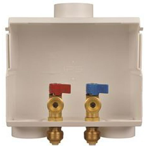 WaterTite DualDrain Washing Machine Outlet Box With Arrester Valves