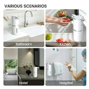 ALLJOY Automatic Soap Dispenser,Foaming Soap Dispenser Bathroom 12.8oz/380ML Rechargeable Wall Mount Touchless Foam Hand Soap Dispenser for Bathroom Kitchen