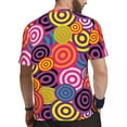 thumbnail image 3 of T Shirt For Men Hippie Retro 60s Bohemian Circles Trendy Cool Running Short Sleeves Breathable Tshir, 3 of 7