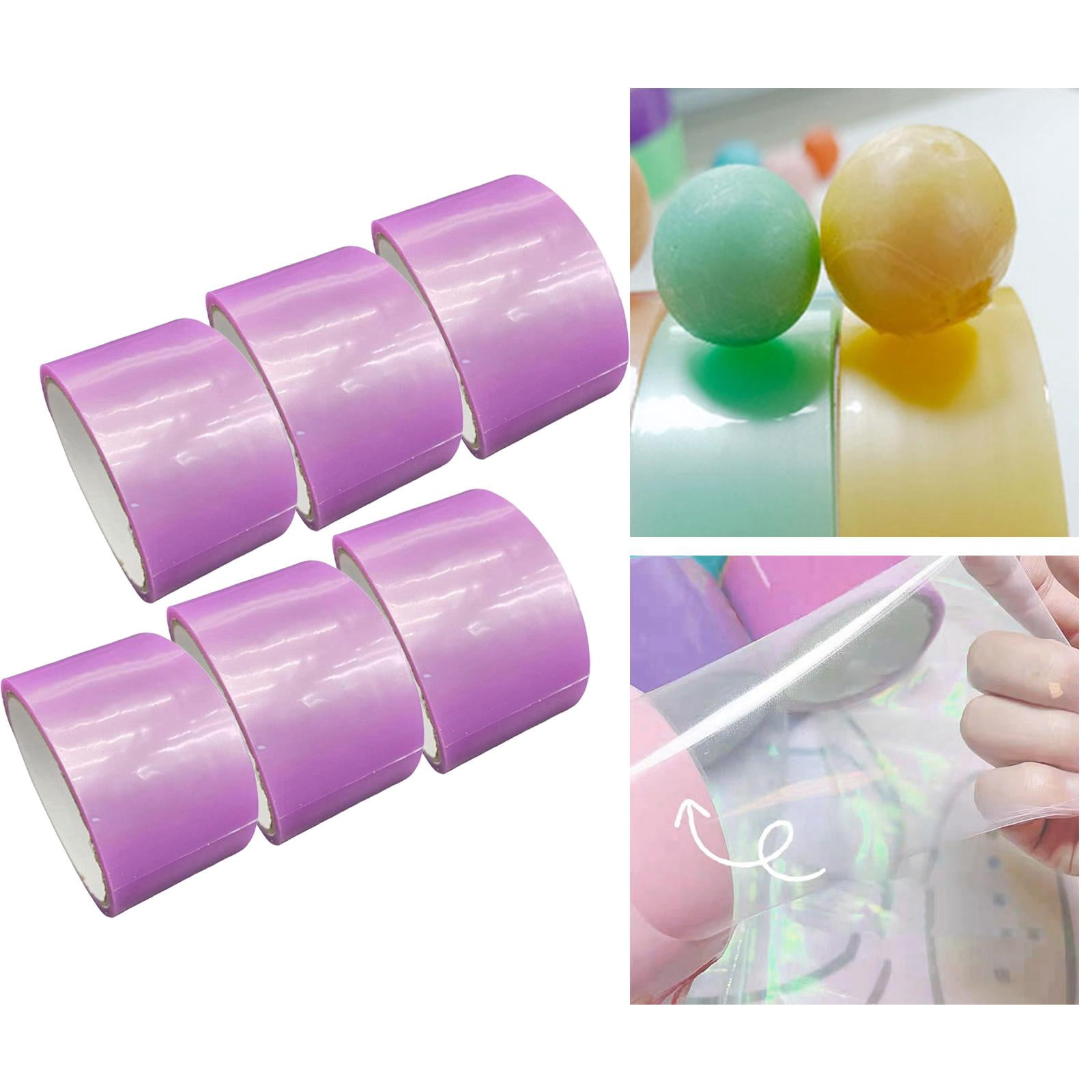 FVDPWYE 6Pcs Sticky Ball Tapes Colored Tapes Bulk 4.8cm Width Game Educational Toys for Violet