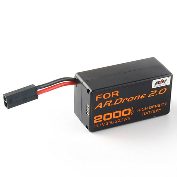 overholdelse stå finansiel 2000mAh 11.1V High Capacity Upgrade Rechargeable Battery Pack Replacement  Extended flight times for Parrot AR.Drone 2.0 Quadcopter Parts - Walmart.com