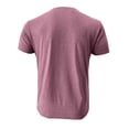 thumbnail image 5 of Vmvidoty Mens Casual Short Sleeve Henley Shirts Fashion Button T Shirts with Pocket Red M, 5 of 7