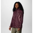 thumbnail image 3 of Columbia Arcadia II RL2436-610 Rain Jacket Women's Moonvista Fig Full Zip APP568 (Purple,Regular,XS), 3 of 6