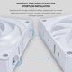 thumbnail image 4 of Fan Lian Li UNI CL120 ARGB 120 mm PWM, paquete triple, blanco, 4 of 8