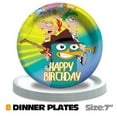 thumbnail image 7 of Phineas and Ferb Birthday Party Supplies Balloons Paper Plates Decoration Cake Topper Decor Tableware Banner Backdrop, 7 of 7