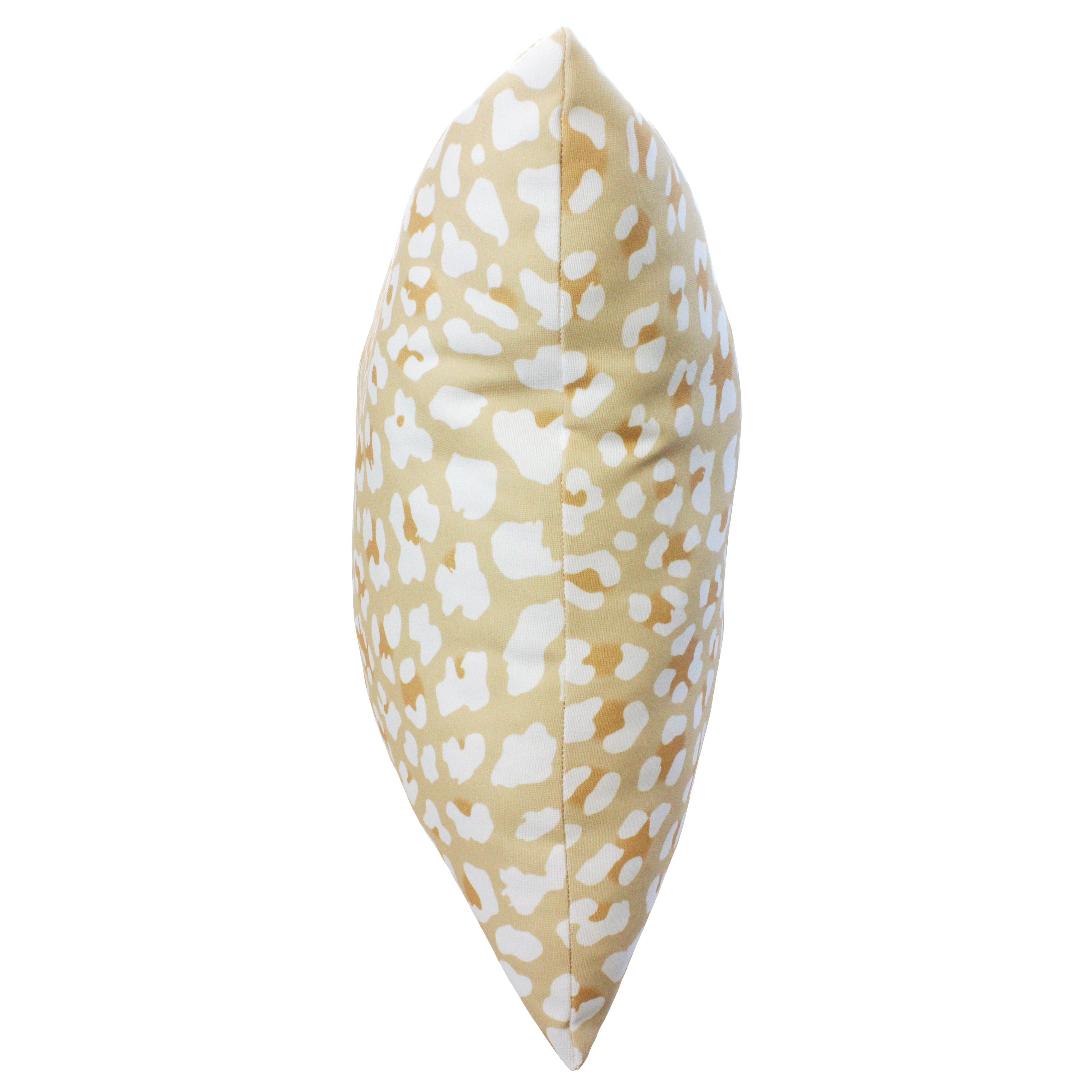 Everything Comfy Leopard Print Decorative Throw Pillow, 16x16 Inch, Tan/White,