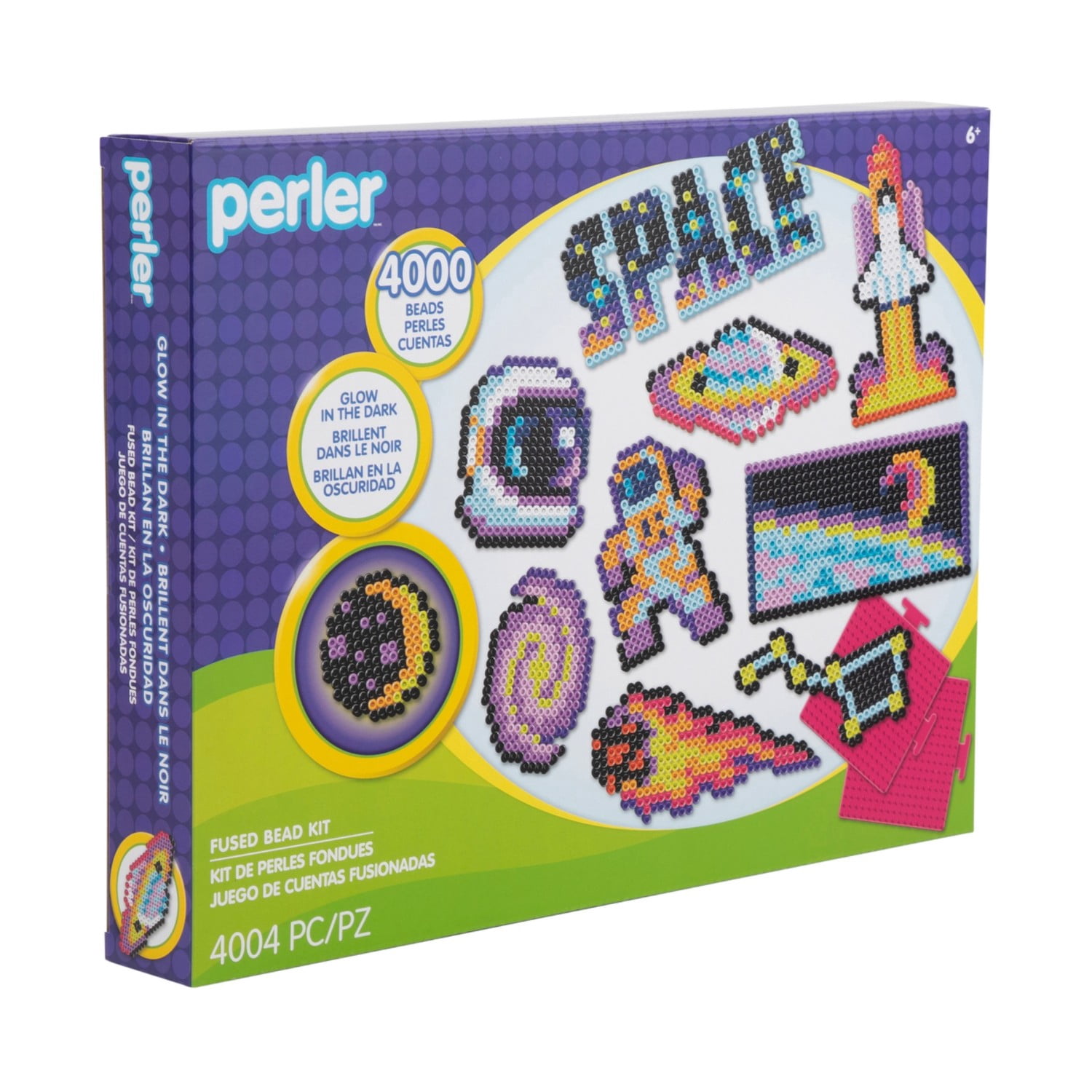 Perler Deluxe Box Glow in the Dark Space Art & Craft Kit