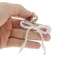 thumbnail image 4 of Unique Bargains 1 Pc Handbag Charms Keychains Faux Pearl Bow Bag Accessories Purple, 4 of 5