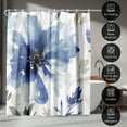 thumbnail image 6 of Americanflat 71" x 74" Shower Curtain, Indigo Version Finesse I Indigo Version by PI Creative Art, 6 of 7
