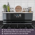 thumbnail image 2 of 30" Magnetic Stove Top Shelf – Stainless Steel Spice Rack and Seasoning Organizer – Kitchen Shelf for Back of Stove – Over Stove Rack and Storage Organizer, 2 of 6