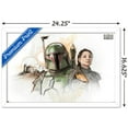 thumbnail image 3 of Star Wars: The Book of Boba Fett - Boba and Fennec Shand Illustrated Wall Poster, 14.725" x 22.375", Framed, 3 of 3
