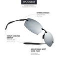 thumbnail image 2 of Xagger Polarized Rimless Driving Sunglasses for Men Metal Frame Anti-Glare UV400 Protection Sun Glasses, 2 of 6