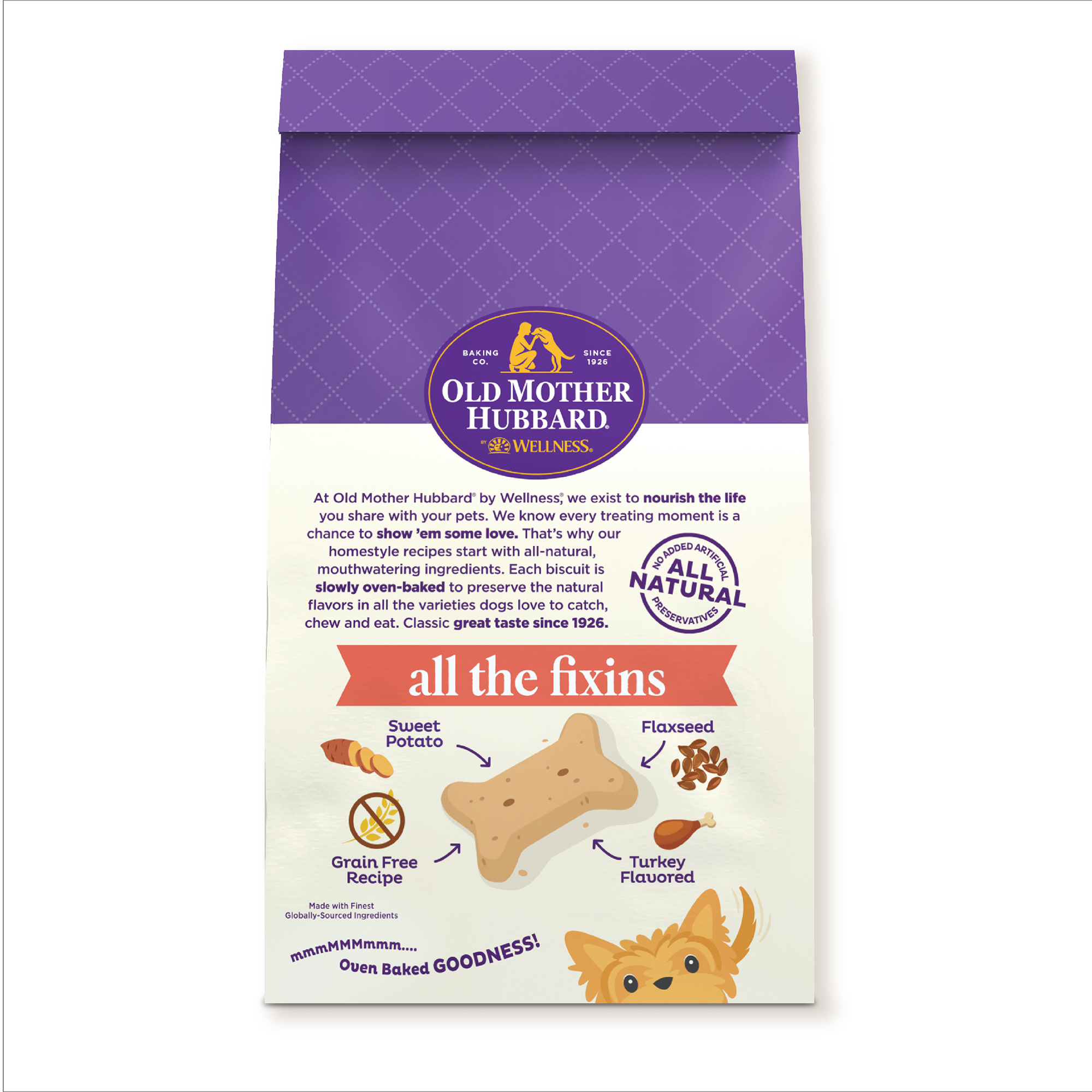 Old Mother Hubbard by Wellness All The Fixins Grain Free Natural Mini Biscuits Dog Treats, 16 oz bag - image 4 of 11